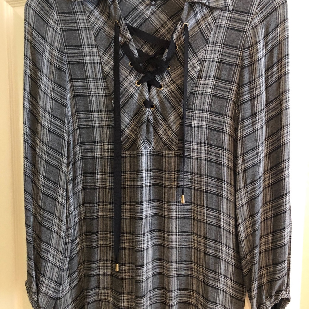 DREW Sophisticated Raw Edge Long Sleeve